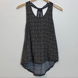 EUC Unionbay Boho Navy and Cream Tank Style Top‎